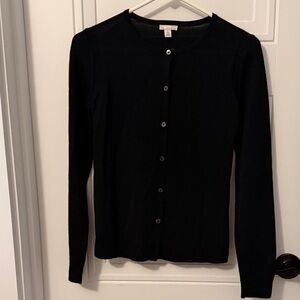 GAP Classic Black Knit Cardigan